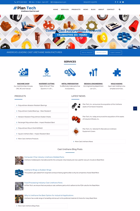 Plan-Tech Homepage 1440px