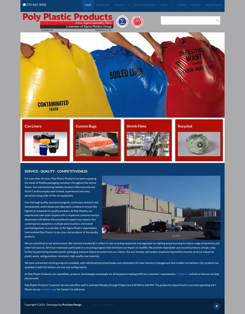 Poly-Plastic-Products Homepage 1440px