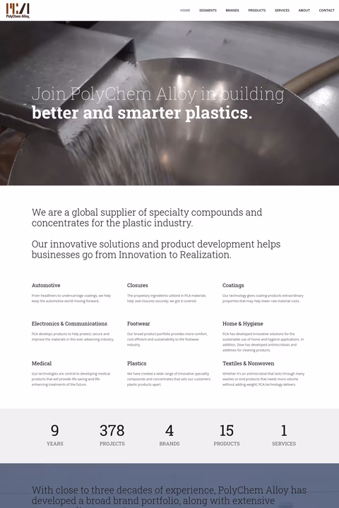Polychem-Alloy Homepage 1440px