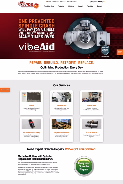 Precision-Drive-Systems Homepage 1440px