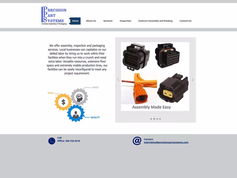 Precision-Part-Systems Homepage 1440px