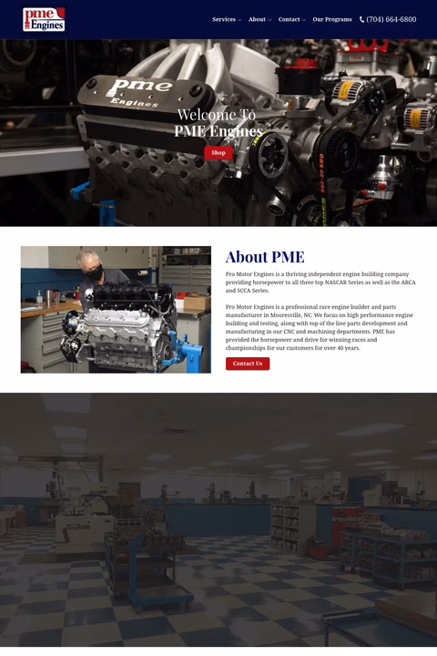 Pro-Motor-Engines Homepage 1440px