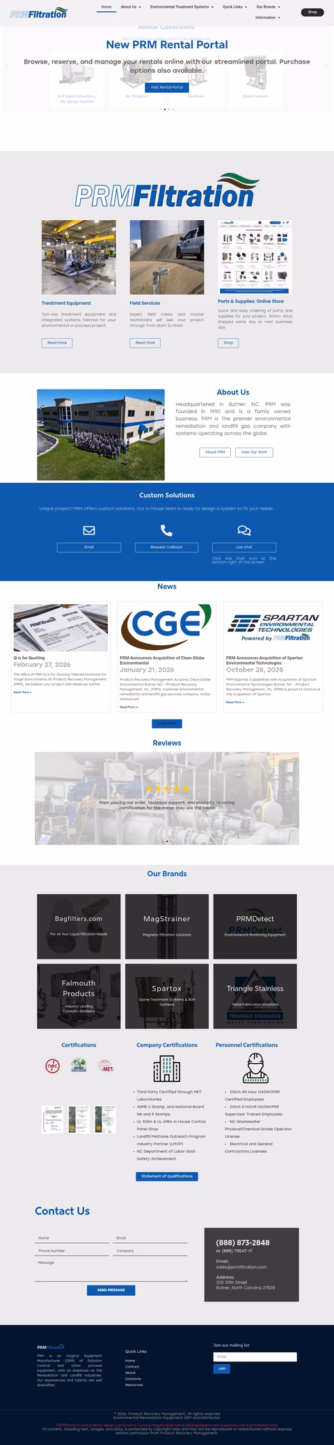 Prm-Filtration Homepage 1440px