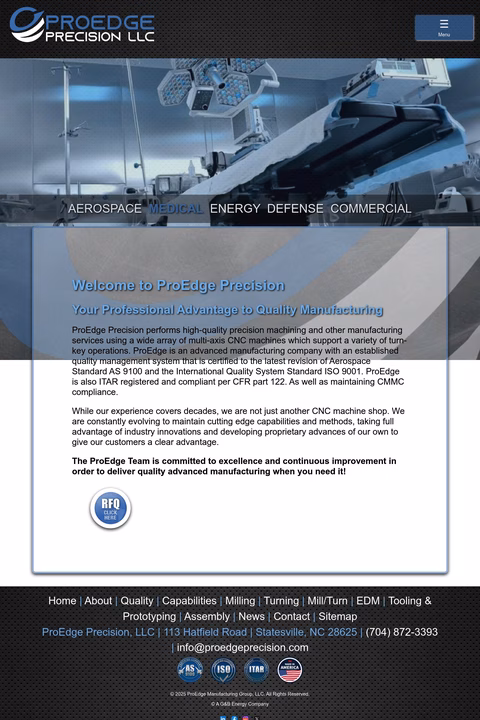 Proedge-Precision Homepage 1440px
