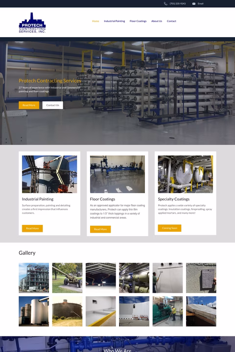 Protech-Contracting-Services Homepage 1440px
