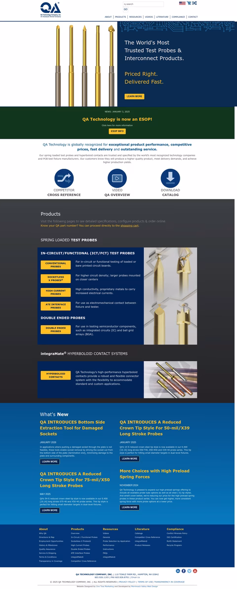 Qa-Technology Homepage 1440px
