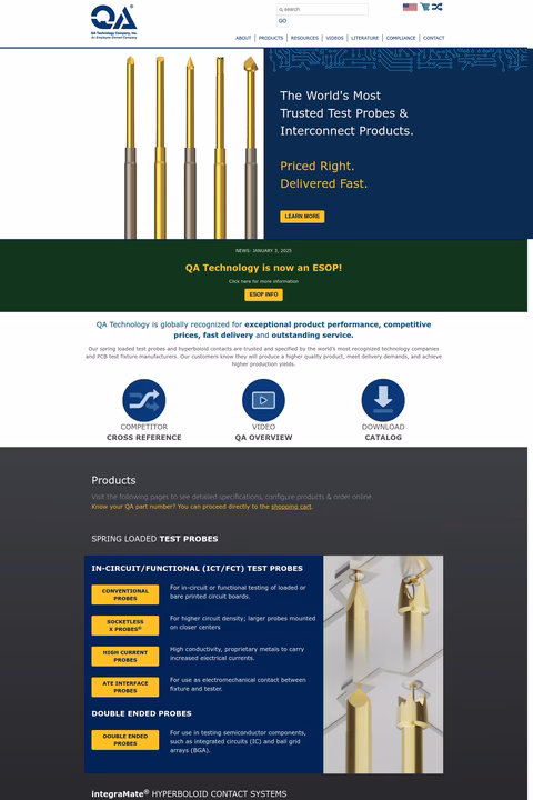 Qa-Technology Homepage 1440px