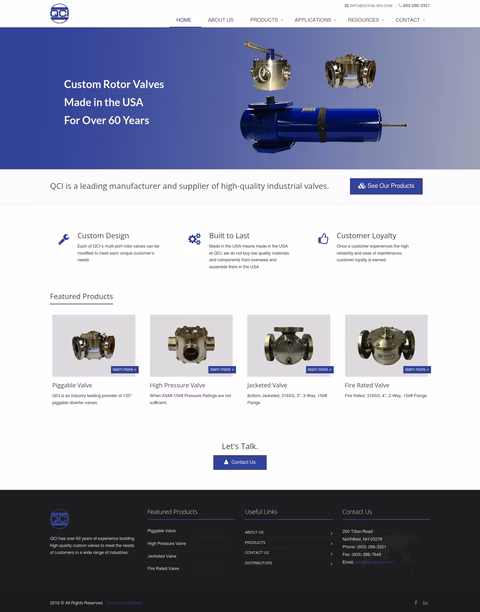 Qci-Valves Homepage 1440px