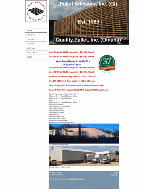 Quality-Pallet-Advisors Homepage 1440px