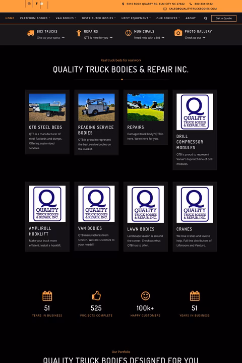 Quality-Truck-Bodies-Repair Homepage 1440px