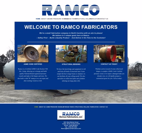 Ramco-Fabricators Homepage 1440px