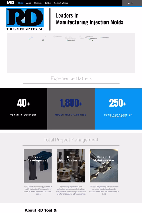 Rd-Tool-Engineering Homepage 1440px