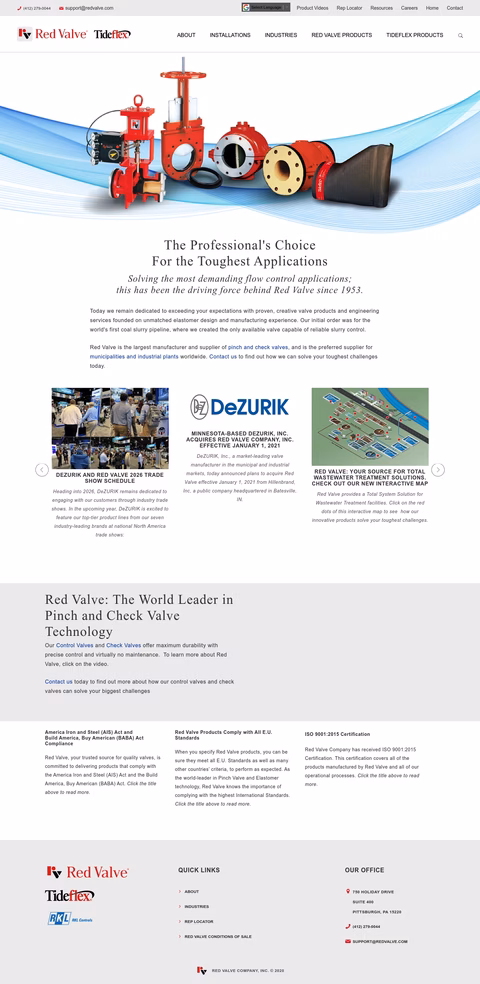 Red-Valve Homepage 1440px