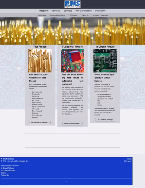 Rns-International Homepage 1440px