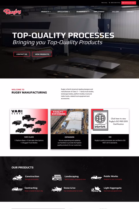 Rugby-Manufacturing Homepage 1440px