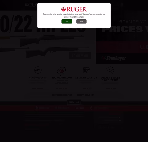 Ruger-Firearms Homepage 1440px