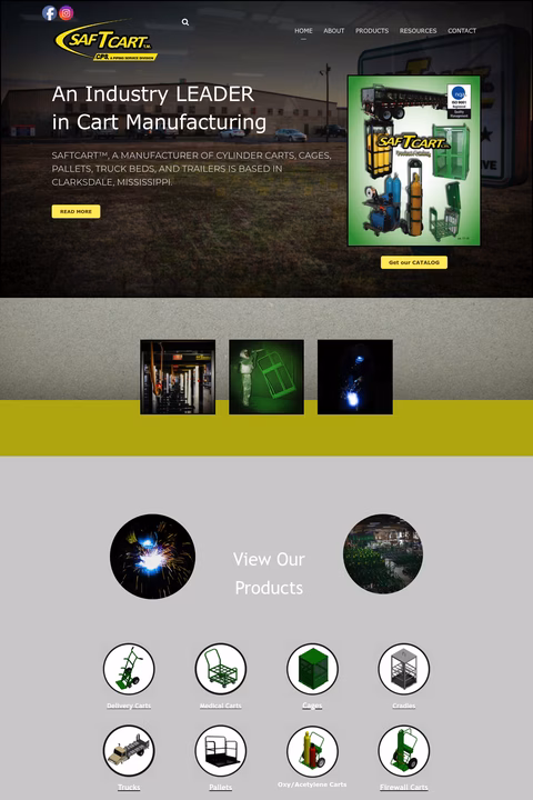 Saf-T-Cart Homepage 1440px
