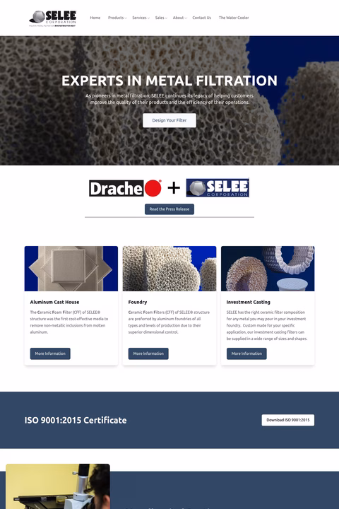 Selee-Corporation Homepage 1440px
