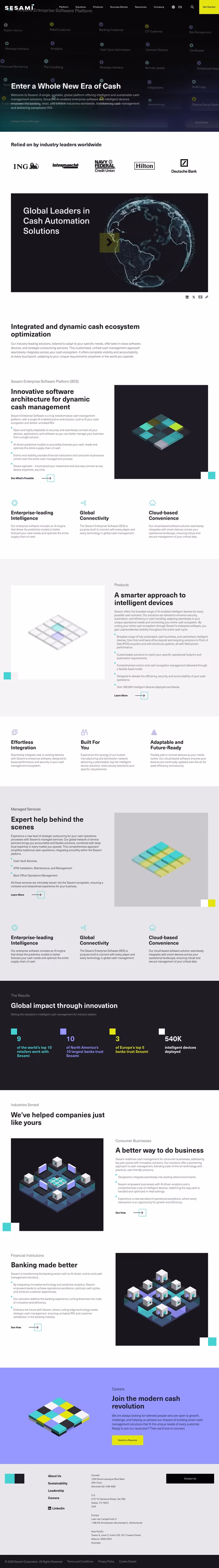 Sesami Homepage 1440px