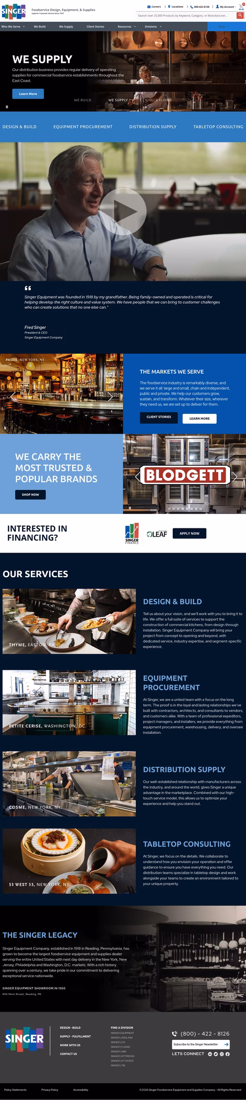 Singer-Equipment Homepage 1440px
