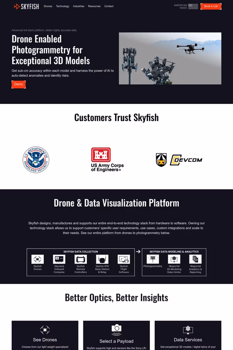 Skyfish Homepage 1440px