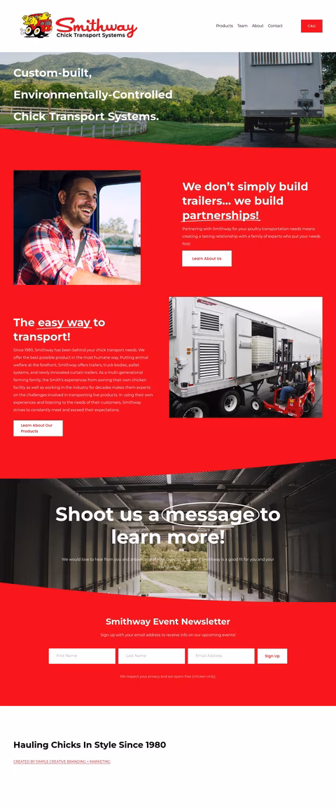 Smithway Homepage 1440px