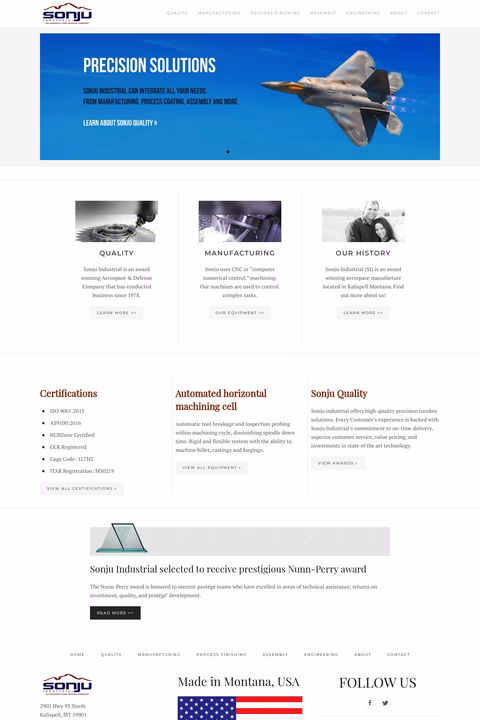 Sonju-Industrial Homepage 1440px