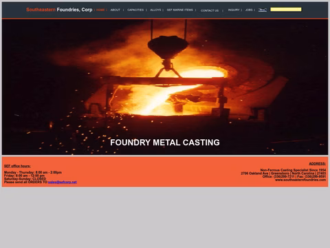 Southeastern-Foundries Homepage 1440px
