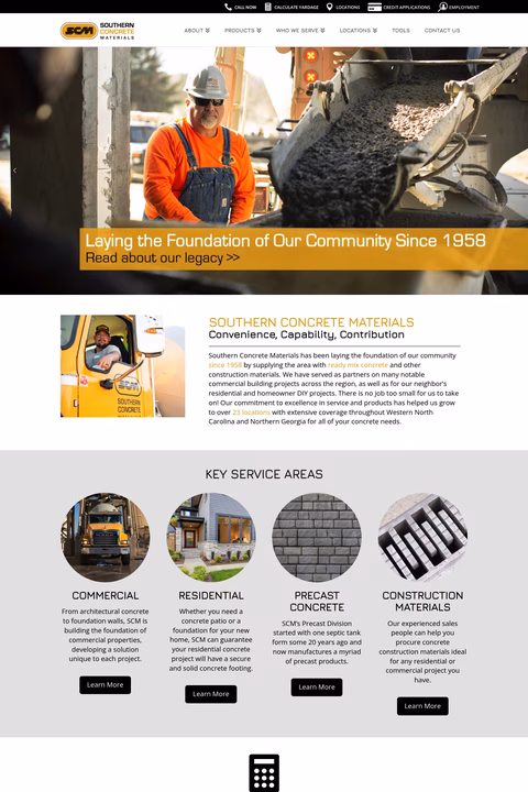 Southern-Concrete-Materials Homepage 1440px