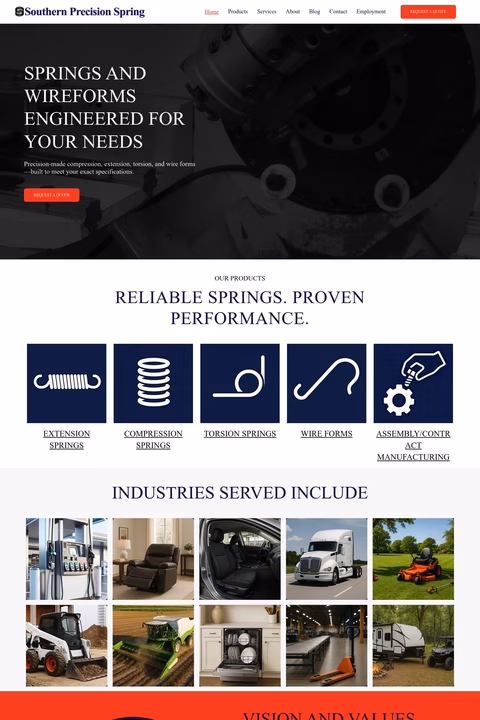 Southern-Precision-Spring Homepage 1440px