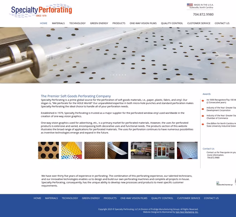 Specialty-Perforating Homepage 1440px