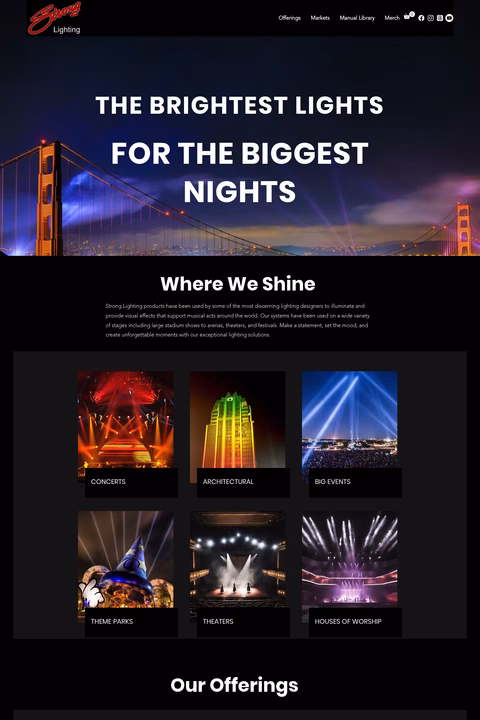 Strong-Lighting Homepage 1440px