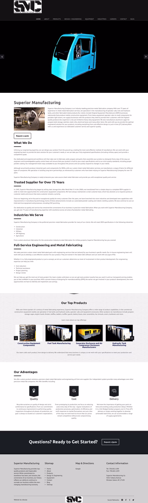 Superior-Manufacturing Homepage 1440px