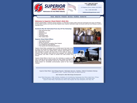 Superior-Sheet-Metal Homepage 1440px
