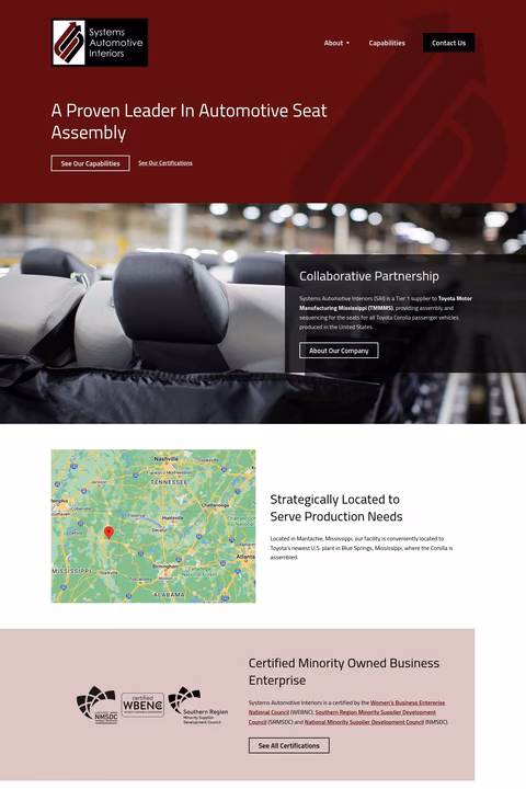 Systems-Automotive-Interiors Homepage 1440px