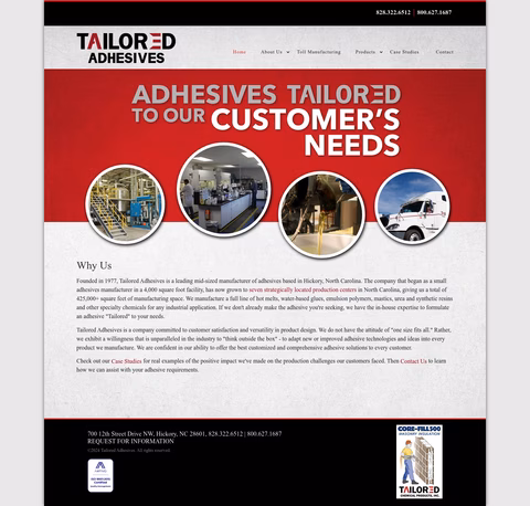 Tailored-Chemical-Products Homepage 1440px