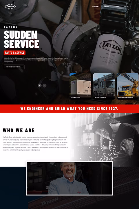 Taylor-Group Homepage 1440px