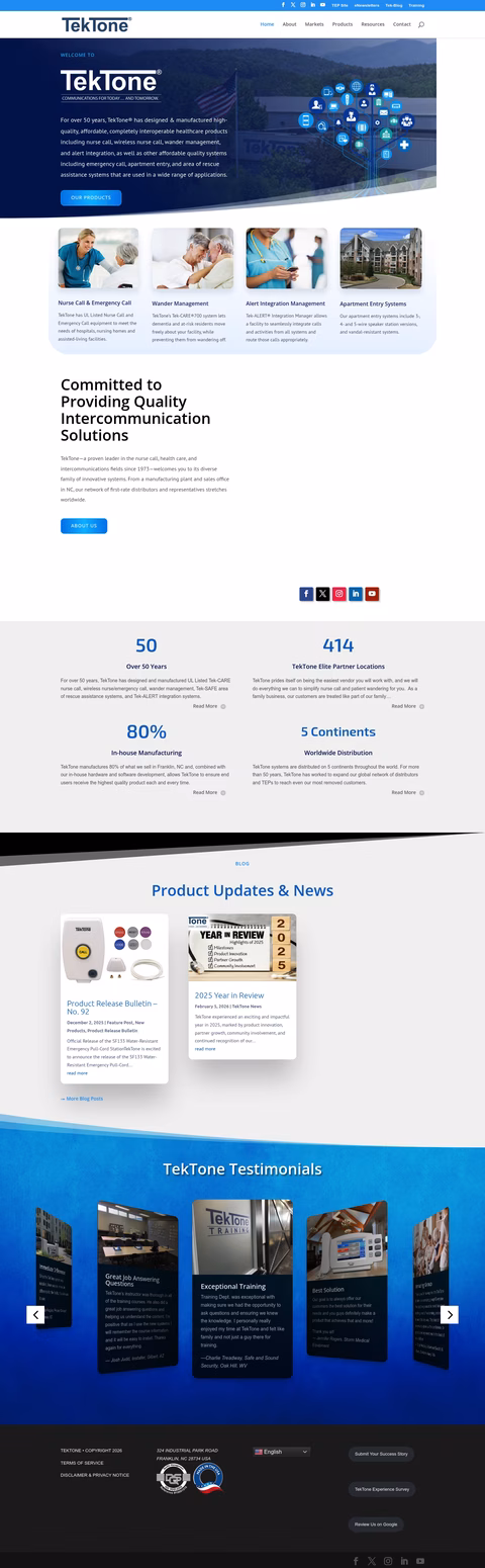 Tektone-Sound-Signal Homepage 1440px