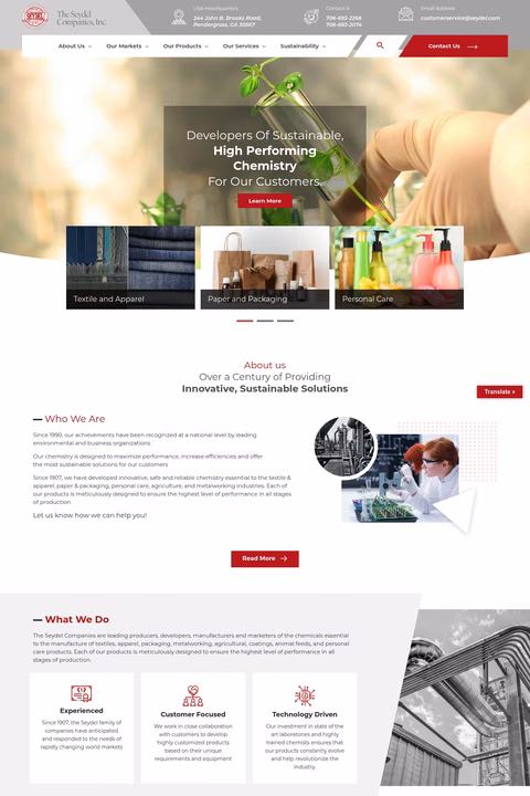 The-Seydel-Companies Homepage 1440px