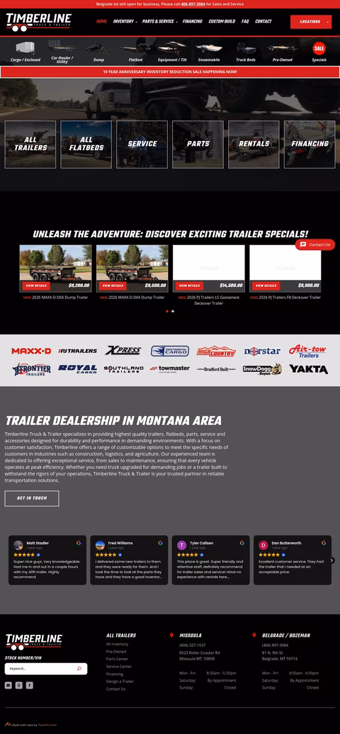 Timberline-Truck-Trailer Homepage 1440px