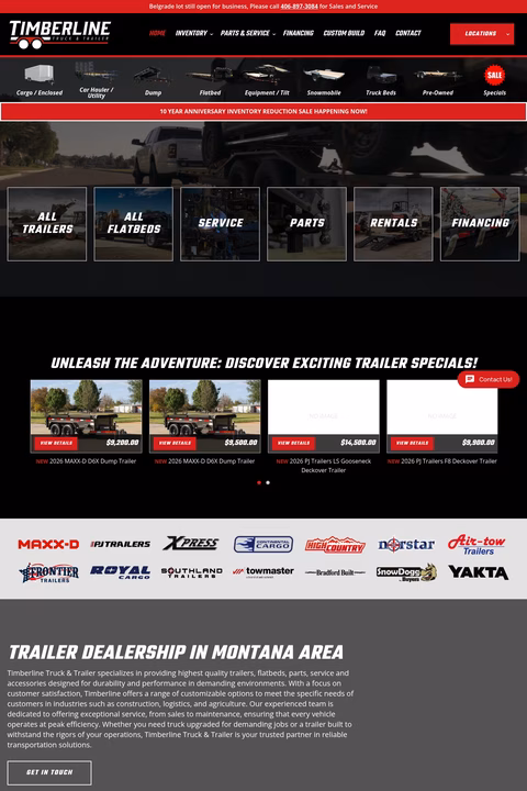 Timberline-Truck-Trailer Homepage 1440px