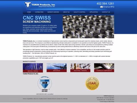 Torin-Products Homepage 1440px