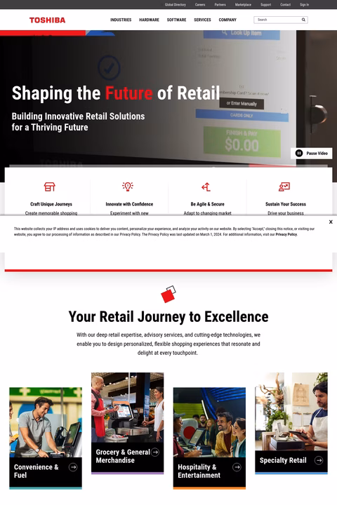 Toshiba-Global-Commerce-Solutions Homepage 1440px