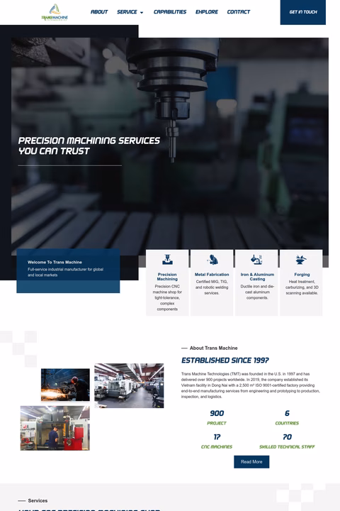 Trans-Machine-Technologies Homepage 1440px