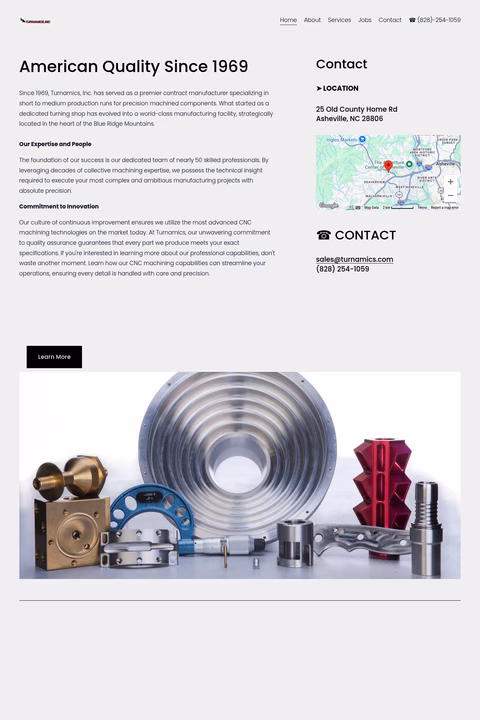 Turnamics Homepage 1440px