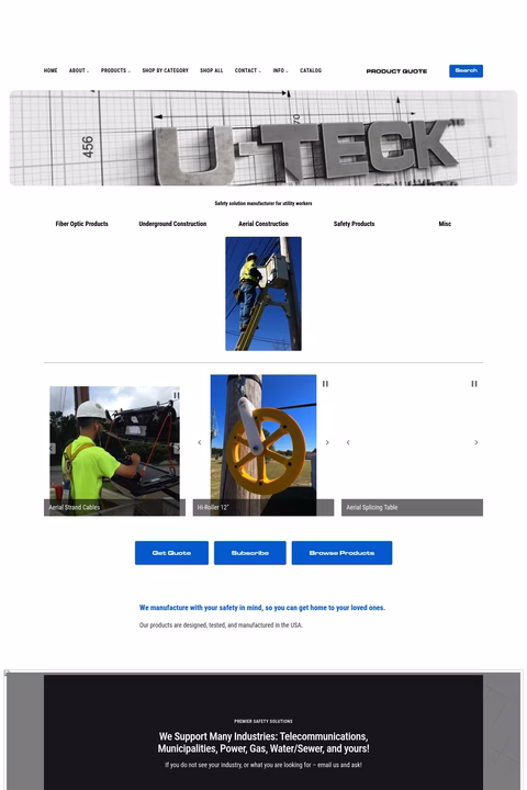 U-Teck Homepage 1440px