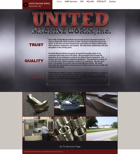United-Machine-Works Homepage 1440px