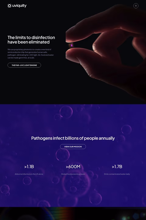 Uviquity Homepage 1440px