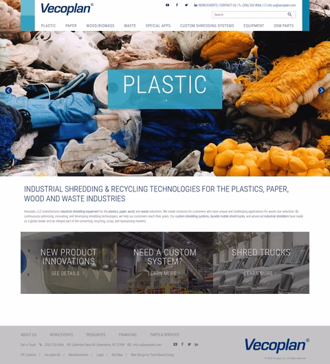 Vecoplan Homepage 1440px