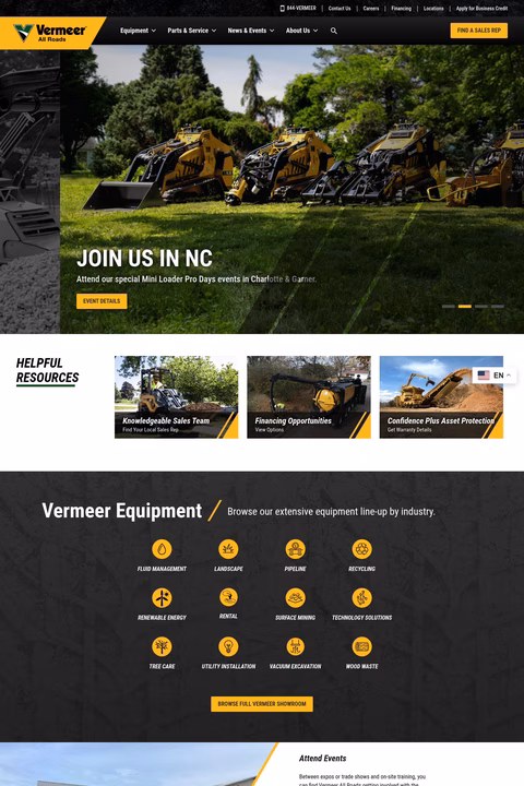 Vermeer-All-Roads Homepage 1440px